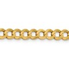 Black Bow Jewelry 6mm 14K Yellow Gold Solid Lightweight Flat Curb Chain Necklace - 3 of 4