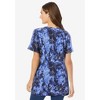 Woman Within Perfect Printed Short-Sleeve V-Neck Tee - 3 of 4