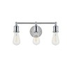 Elegant Lighting Serif 3 light chrome Wall Sconce - 3 of 4