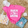 Simply Sage Market Women's Born To Shine Stars Short Sleeve Garment Dyed Tee - 3 of 4