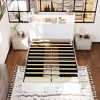 FUFU&GAGA White Queen - Size Bed,Headboard with LED Lights,Socket,and Under - Bed Storage Drawers - 3 of 4