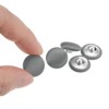 Unique Bargains Blouses Sweater Round Aluminum Cotton Fabric Cloth Covered Buttons 10 Pcs - 4 of 4
