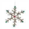 Jeweled Tinsel Snowflake Ornament (Set of 12) - 4 of 4