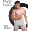 TIME HOLLOW Light Gray Classic Bamboo Viscose Boxer Briefs - 2 of 3