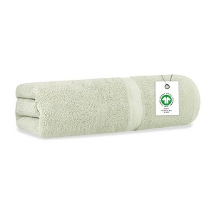 Delara Organic Cotton Luxuriously Plush Bath Sheet, GOTS & Oeko-TEX Certified, Soft, Quick Dry & Ultra-Absorbent 36"x70" - 1 of 4