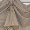 RLF Home Natural Linen 2-Scoop Victory Swag for Window up to 48" or 60" - 4 of 4