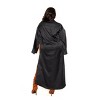 Slickblue Plus Size Shirt Dress with Unique Cape Sleeves – Stylish Comfort Wear in Black/Mustard, 1XL-3XL - 3 of 3
