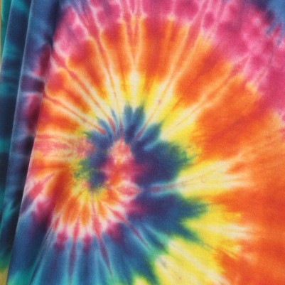tie dye bright swirl without buttons