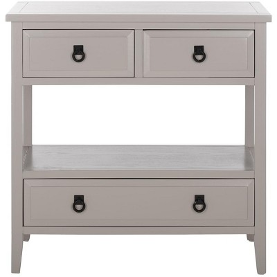 Branson Transitional Grey 3-Drawer Sideboard with Ample Storage