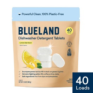 Blueland Lemon Zest Dishwasher Detergent Tablets - 40ct - 1 of 4
