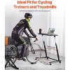 VEVOR Cycling Desk, Mobile Foldable Multi-Functional Bike Trainer & Treadmill Desk, Non-Slip Multi-Slot Bike Trainer Fitness Desk,Black - 3 of 4