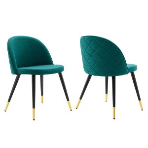 Modway Cordial Upholstered Fabric Dining Chairs - Set of 2 - 1 of 4