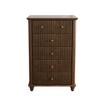 GDFStudio Biron Modern 45.28'' Fluted Wooden Dresser with 5 Drawers - 4 of 4