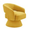 CAVINAS Velvet Fabric Swivel Accent Chair with Open Backrest,Modern Upholstered Swivel Living Room Chairs,Reading Chairs for Living Room - 4 of 4