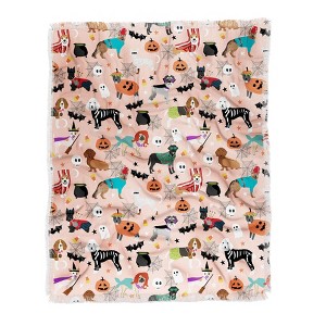 Petfriendly Dogs halloween costumes cute Woven Throw Blanket, 50x60 - Deny Designs - 1 of 2