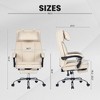 NicBex Big and Tall Executive Office Chair, High Back Ergonomic Desk Chair, Velvet Upholstered Gaming Computer Chair with Retractable Footrest - 4 of 4