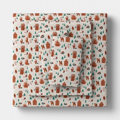 Christmas Flannel Sheet Set - Wondershop™