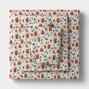Christmas Flannel Sheet Set - Wondershop™ - 1 of 4