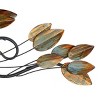 10" x 34" Metal Leaf Wall Decor Brown - Olivia & May: Iron Botanical Sculpture, Traditional Style - 4 of 4