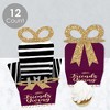 Big Dot of Happiness Elegant Thankful for Friends - Square Favor Gift Boxes - Friendsgiving Thanksgiving Party Bow Boxes - Set of 12 - 3 of 4