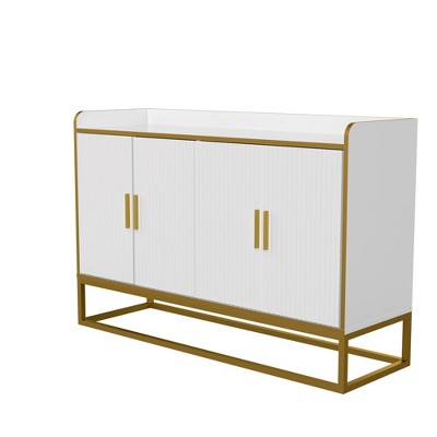 Sideboard Buffet Cabinet, 47" Kitchen Pantry Cabinet, Accent Storage Cabinet, Entryway Coffee Bar Cabinet for Living Room Kitchen Hallway