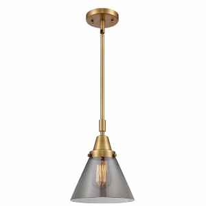 Cone - 1 Light Stem Hung Mini Pendant In Industrial Style-11.13 Inches Tall and 8 Inches Wide - 1 of 1