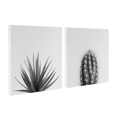 (Set of 2) 20" x 20" Succulent by The Creative Bunch Studio Unframed Wall Canvas Set - Kate & Laurel All Things Decor