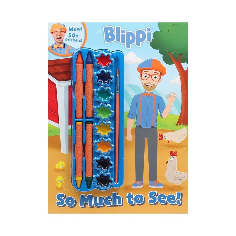 Blippi: So Much to See! - (Color & Activity with Crayons and Paint) by  Editors of Studio Fun International (Paperback), 1 of 6