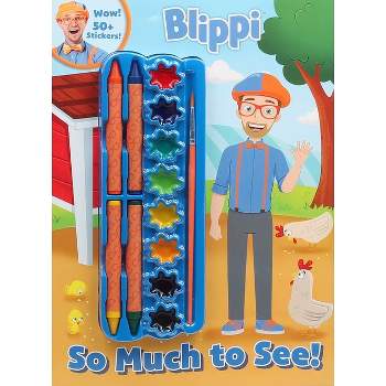 Blippi: So Much to See! - (Color & Activity with Crayons and Paint) by  Editors of Studio Fun International (Paperback)