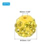 Unique Bargains Sparkling Disco Crystal Rhinestone Clay Beads DIY Craft Round Bead 0.4" 25 Pcs - 2 of 4