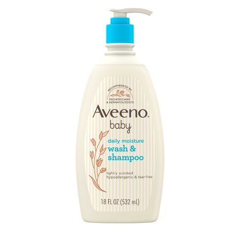 Aveeno Baby Wash & Shampoo Daily Moisture Lightly Scented Pump - 18 oz btl