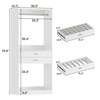 Freestanding Closet System, White Wardrobe Closet Organizer with Hanging Rods & Pull Out Pants Rack - 2 of 4