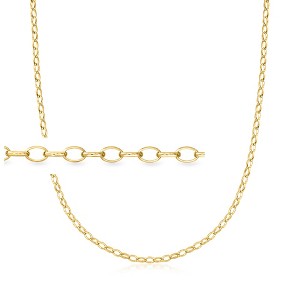 Ross-Simons Italian 3.3mm 18kt Gold Over Sterling Rolo-Link Necklace - 1 of 4