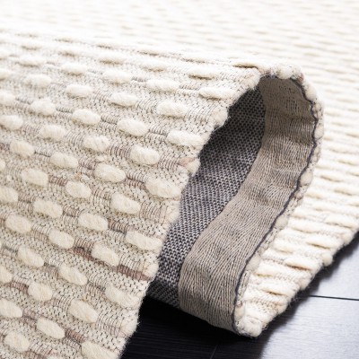 Blue Flat Woven Handmade Wool 6' x 9' Area Rug