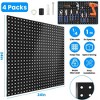 iMountek "4-Pack Metal Pegboards with 1” Spacing & 1/4” Holes, Perfect for Garage, Office, Craft Room, and Tool Storage" Black - 2 of 4