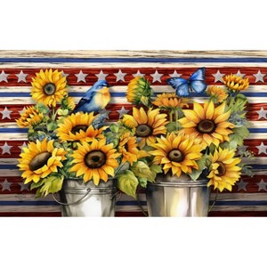 Briarwood Lane Summer Doormat 30x18 Indoor Outdoor American Country For Summer Doormat - 1 of 4