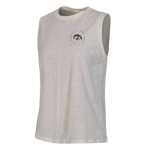 NCAA Iowa Hawkeyes Women's Oatmeal Tank Top - 1 of 3