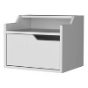 NicBex 13 inch Floating Nightstand with Drawer,Modern Side Table with Open shelf and Free Pull Design,Bedside Table for Bedroom,Living Room - 3 of 4