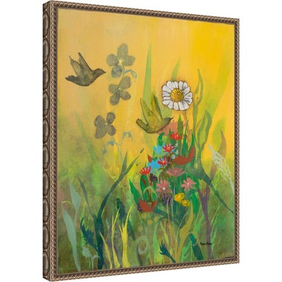 Amanti Art Waking Up with Sunshine by Robin Maria Canvas Wall Art Print Framed 16 x 20-in.