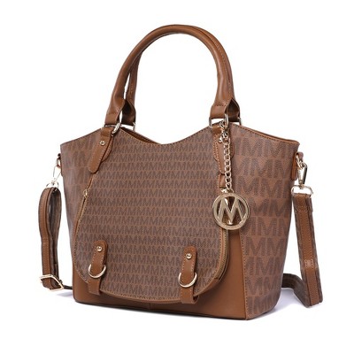 MKF Collection Talula Signature Printed Vegan Leather Women’s Satchel Bag by Mia K