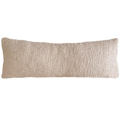 Cozy Cotton Beige Boucle Body Pillow