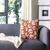 Falla Pillow - Orange/White - 20"X20" - Safavieh - 2 of 3