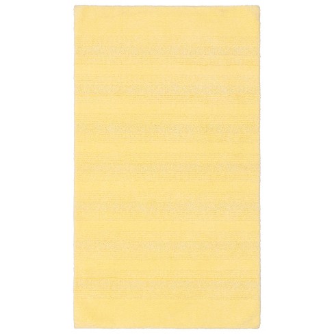 30"x50" Nylon Washable Bathroom Rug Yellow - Garland Rug: Non-skid ...