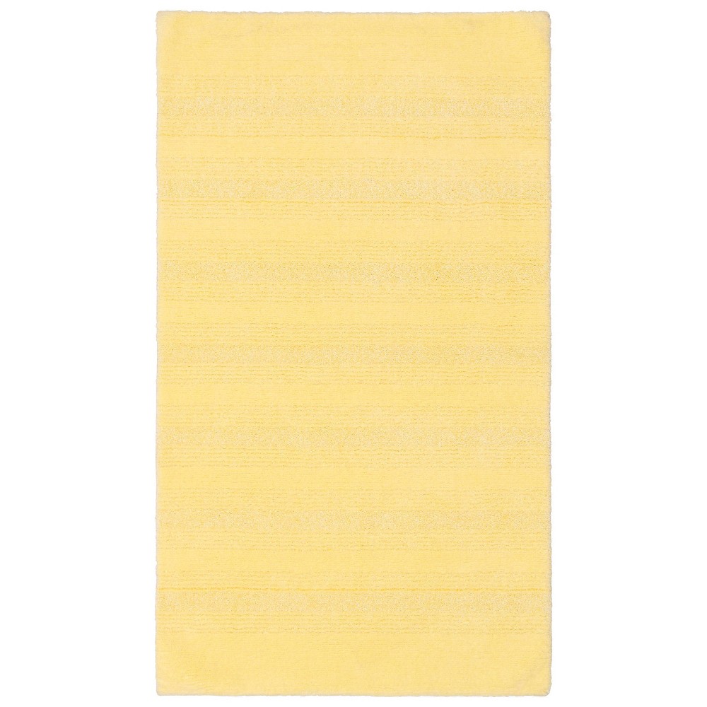30inx50in Nylon Washable Bathroom Rug Yellow - Garland Rug