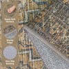 Abynow Diamond Distressed Persian Style Washable Indoor Rug - 3 of 4