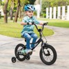 Costway 12"/14"/16"/18" Kids Training Bike with Removable Training Wheels Pneumatic Tires Navy/Black - 2 of 4
