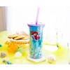 Silver Buffalo Disney The Little Mermaid Ariel and Friends Color-Changing Plastic Tumbler - 4 of 4