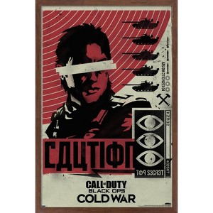 Trends International Call of Duty: Black Ops Cold War - Caution Framed Wall Poster Prints - 1 of 4