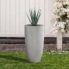 Rosemead Home & Garden Concrete Outdoor Planter Pot Chalk White 16.73"x16.73"x27.17" - 2 of 4