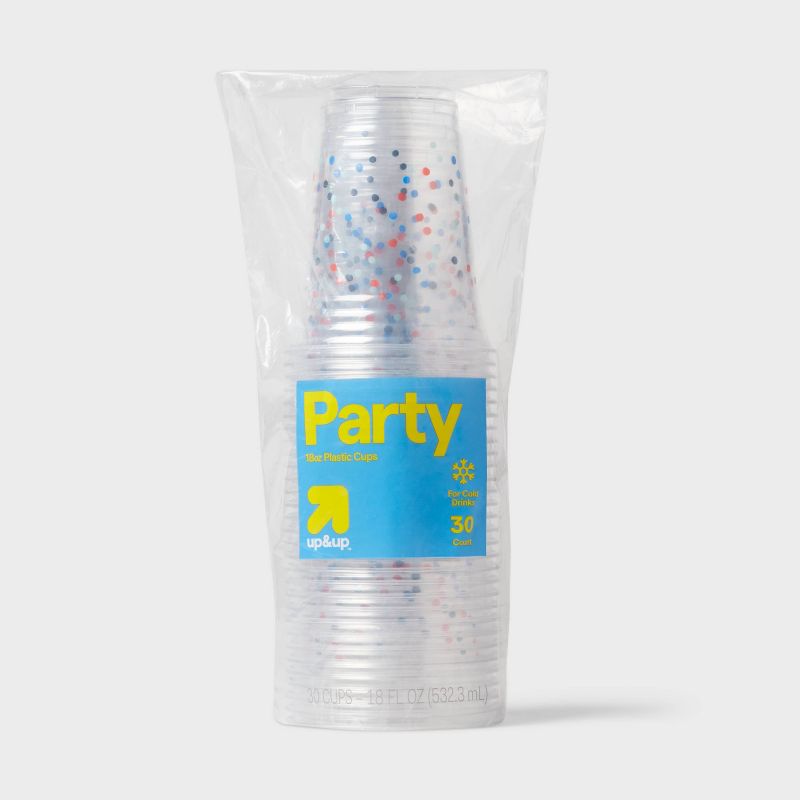 Disposable Plastic Cups - Dots - 18oz/30ct - up &#38; up&#8482;, 1 of 4